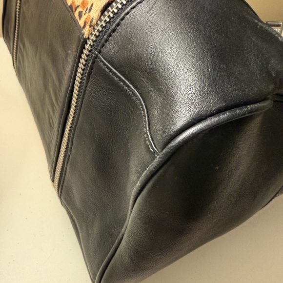 Zadig & Voltaire Black and Leopard Satchel - Picture 15 of 16